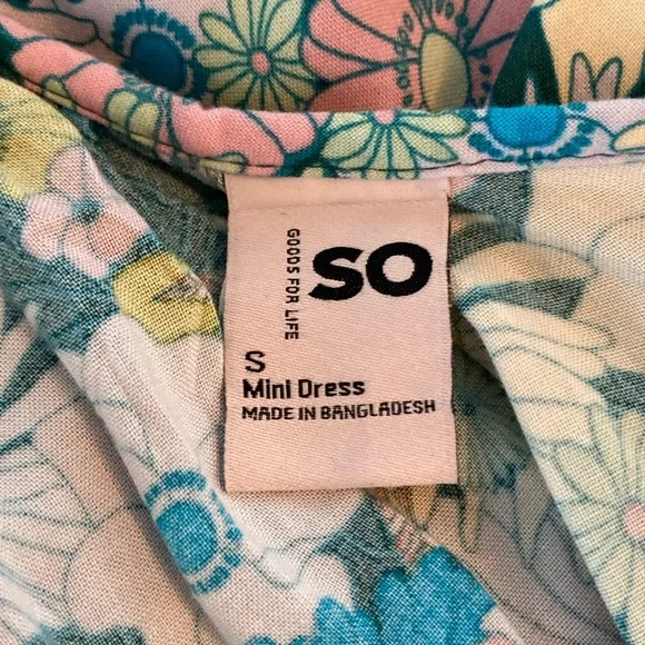 Retro Floral Swing Mini Dress size Small - Picture 6 of 7